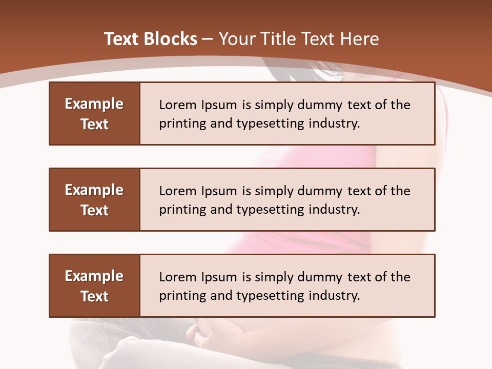 Child Looking Abdomen PowerPoint Template