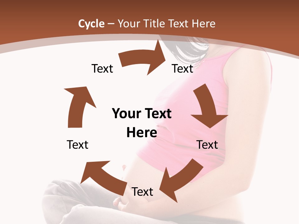 Child Looking Abdomen PowerPoint Template