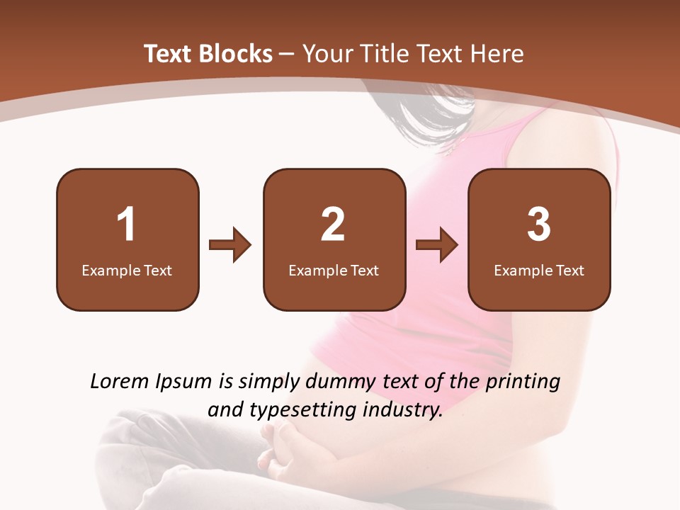 Child Looking Abdomen PowerPoint Template