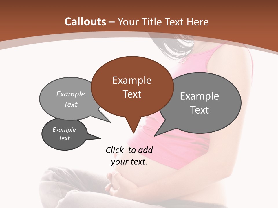 Child Looking Abdomen PowerPoint Template