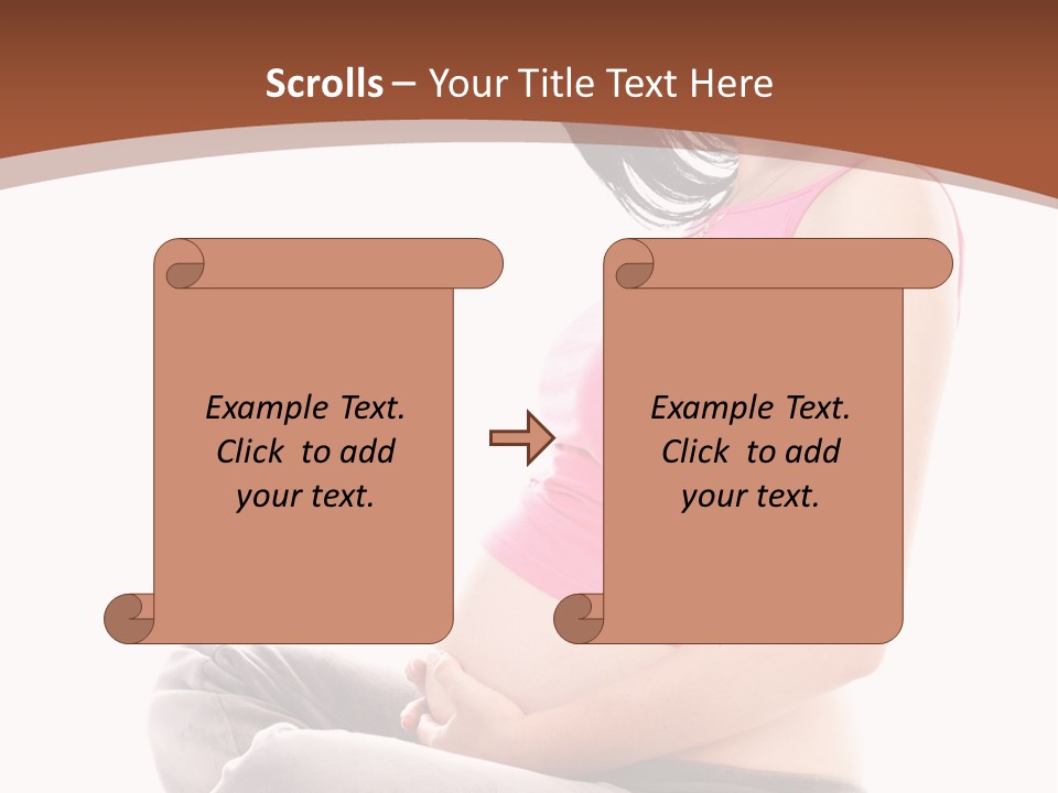 Child Looking Abdomen PowerPoint Template