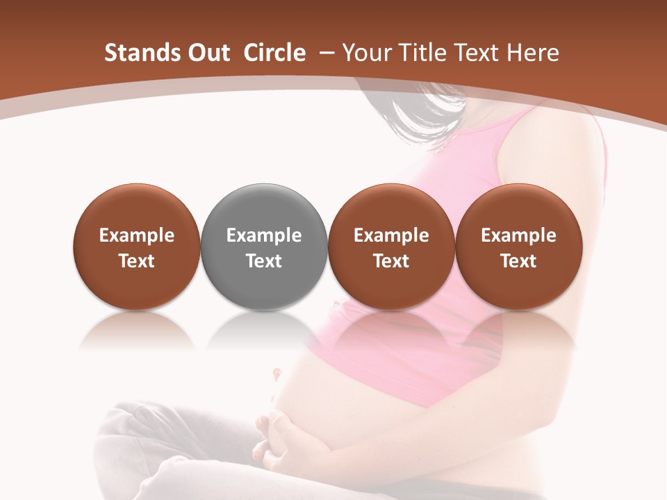 Child Looking Abdomen PowerPoint Template