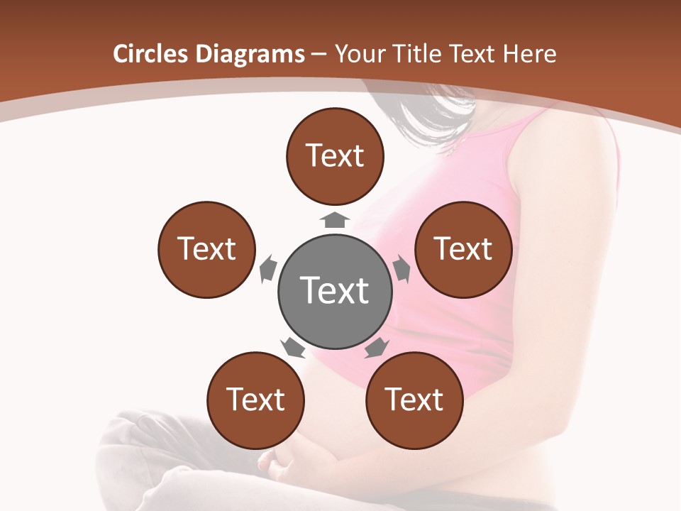 Child Looking Abdomen PowerPoint Template