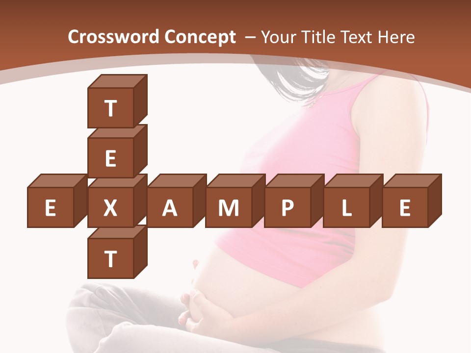 Child Looking Abdomen PowerPoint Template