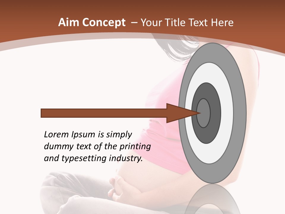 Child Looking Abdomen PowerPoint Template