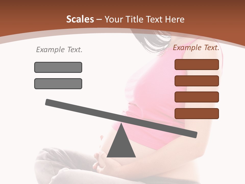 Child Looking Abdomen PowerPoint Template