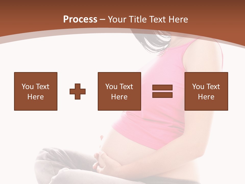 Child Looking Abdomen PowerPoint Template