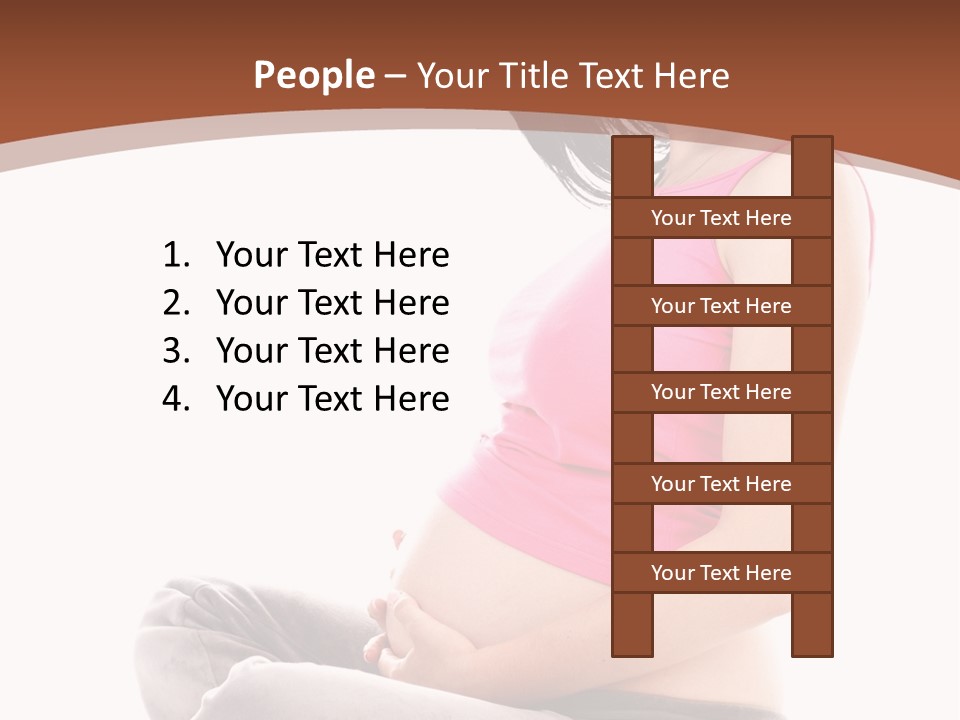 Child Looking Abdomen PowerPoint Template