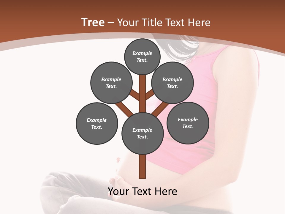 Child Looking Abdomen PowerPoint Template