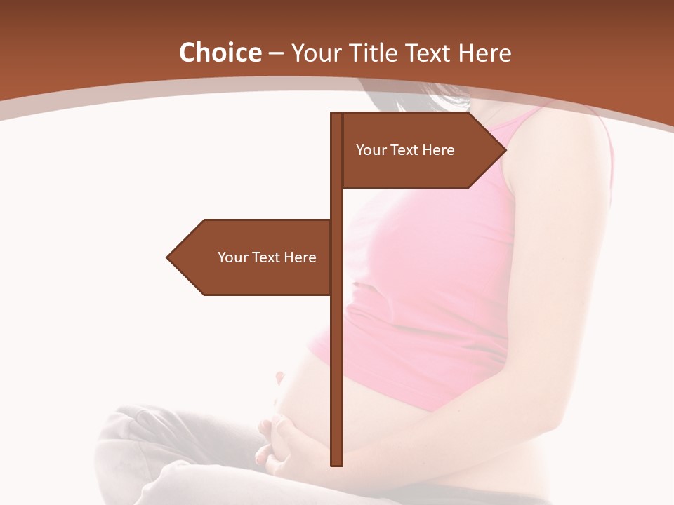 Child Looking Abdomen PowerPoint Template