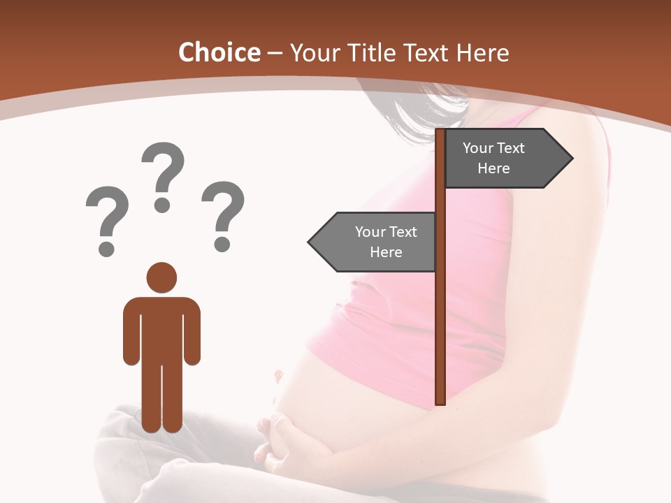 Child Looking Abdomen PowerPoint Template