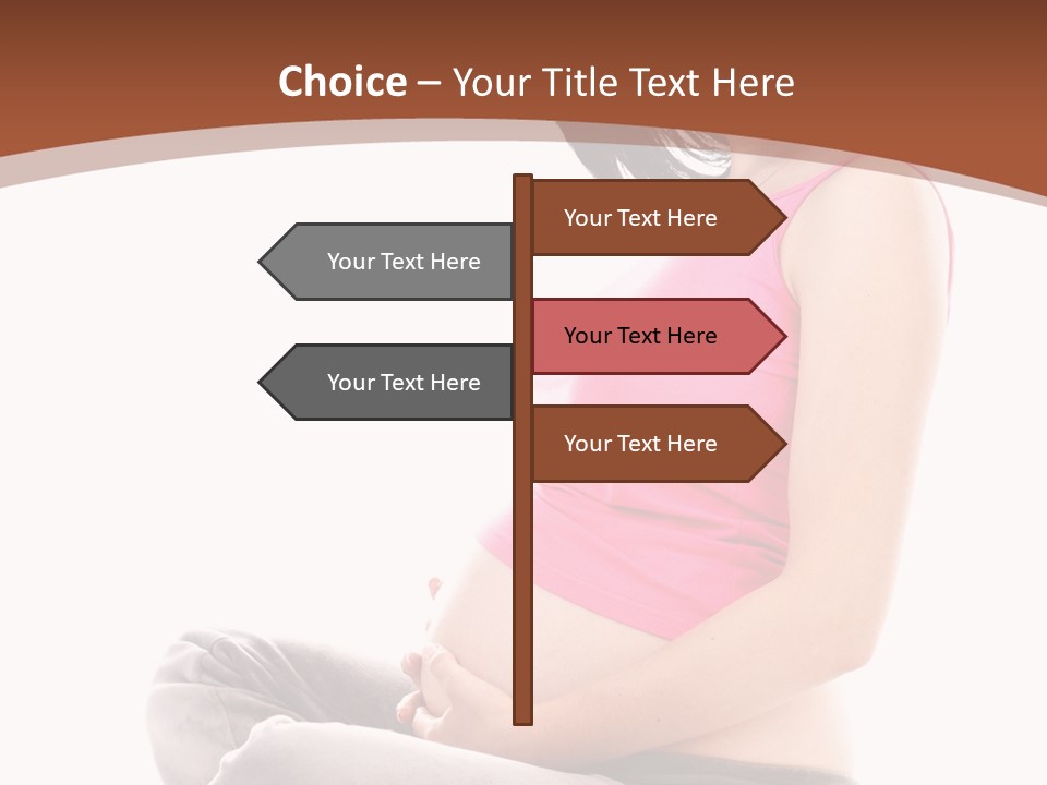 Child Looking Abdomen PowerPoint Template