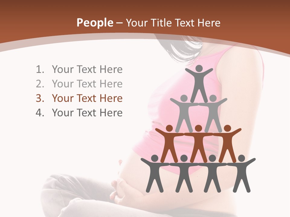 Child Looking Abdomen PowerPoint Template