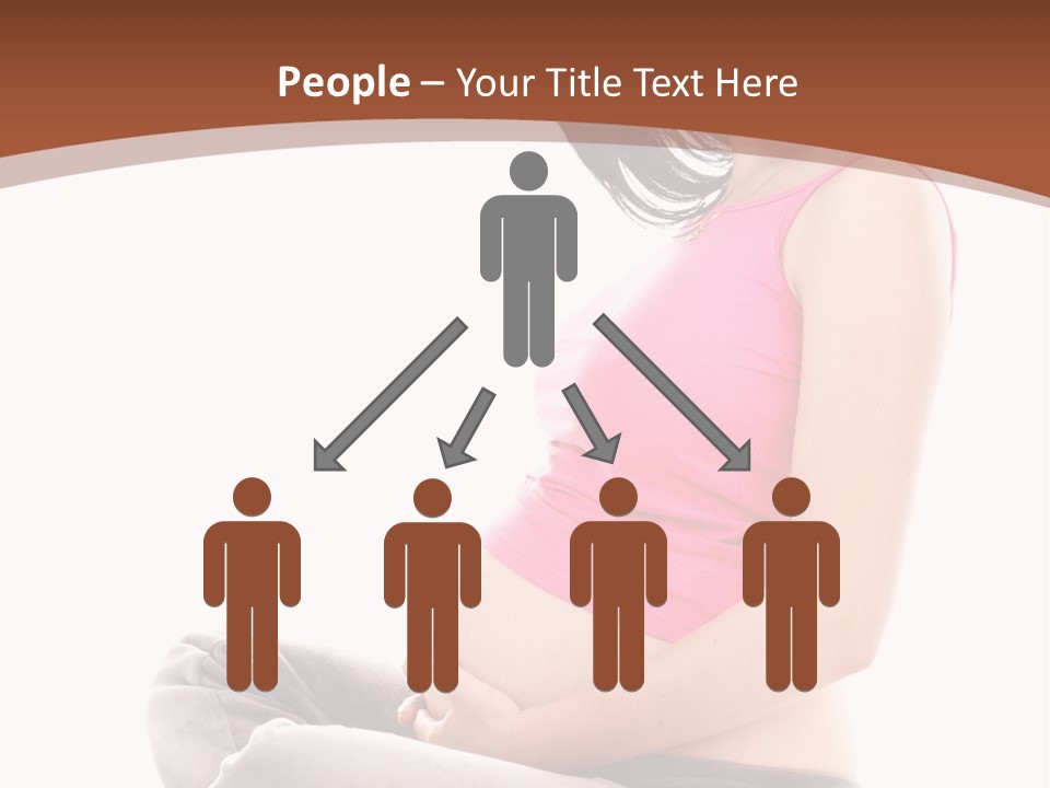 Child Looking Abdomen PowerPoint Template