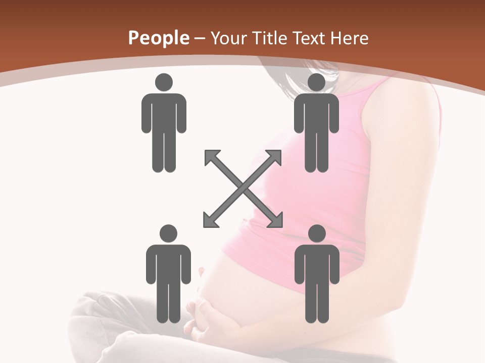 Child Looking Abdomen PowerPoint Template