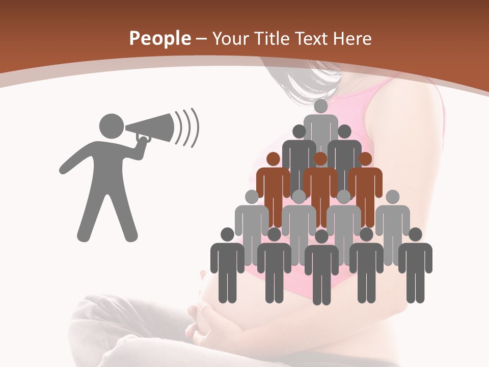 Child Looking Abdomen PowerPoint Template