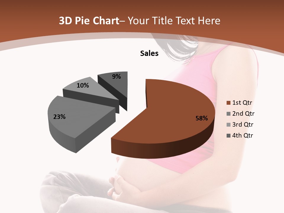 Child Looking Abdomen PowerPoint Template
