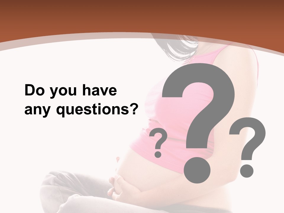 Child Looking Abdomen PowerPoint Template