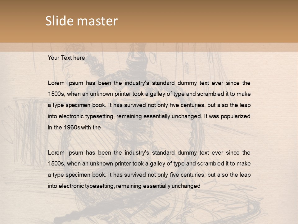 Painting Nature Object PowerPoint Template