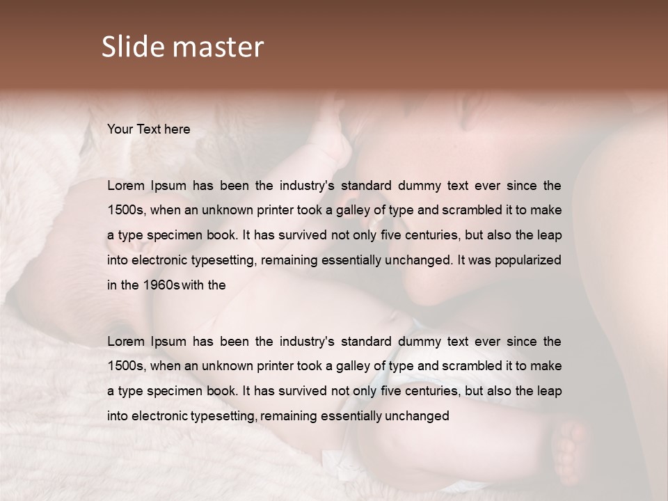 Bonding Caucasian Two PowerPoint Template