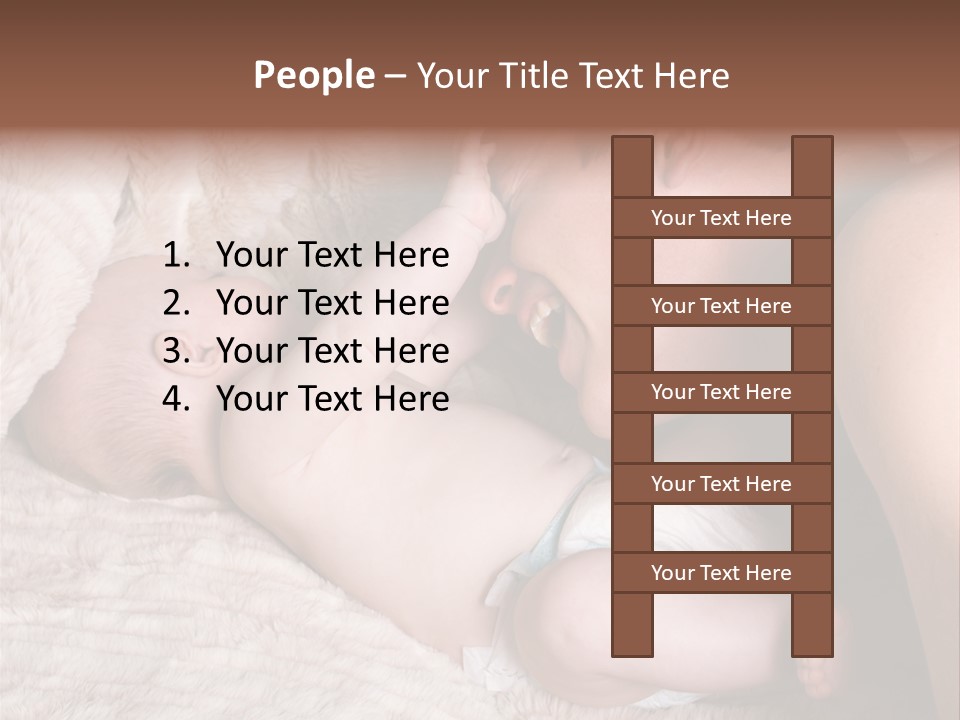 Bonding Caucasian Two PowerPoint Template