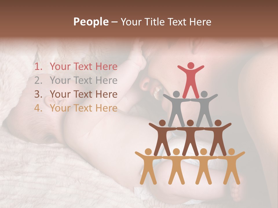 Bonding Caucasian Two PowerPoint Template