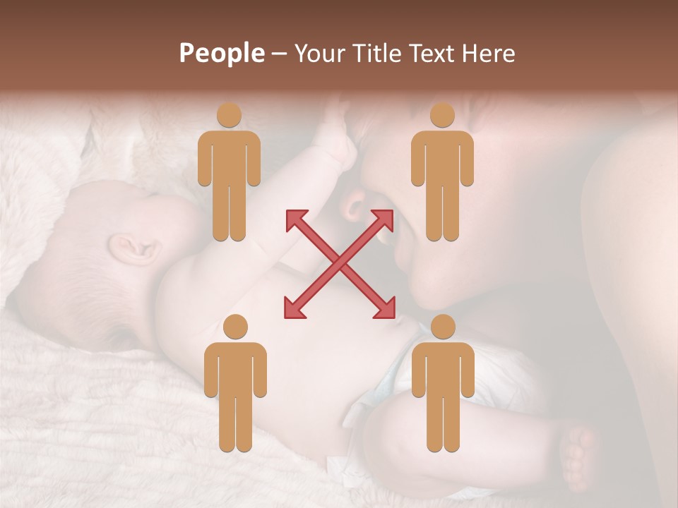 Bonding Caucasian Two PowerPoint Template