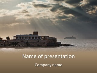 Cityscape Malta Casino PowerPoint Template