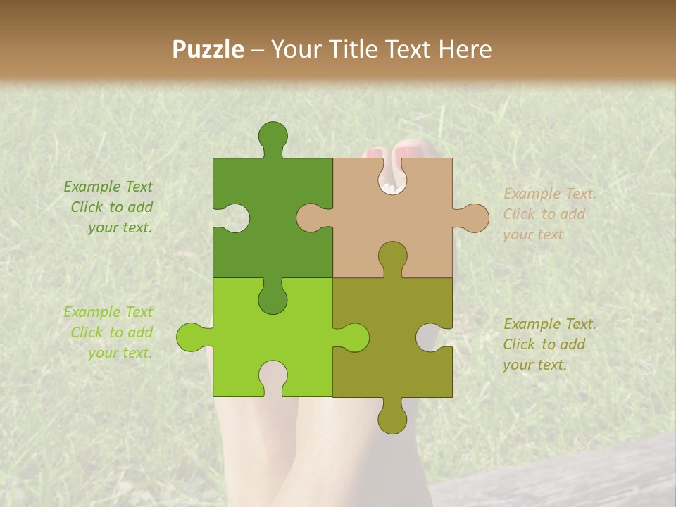 A Woman's Feet With Red Nail Polish And A Flower On Her Toe PowerPoint Template