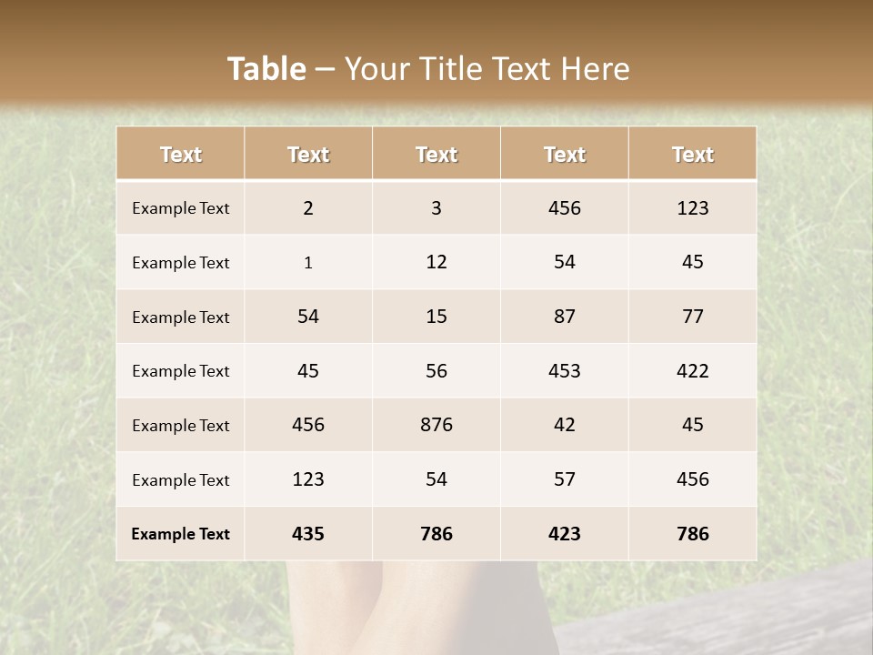 A Woman's Feet With Red Nail Polish And A Flower On Her Toe PowerPoint Template
