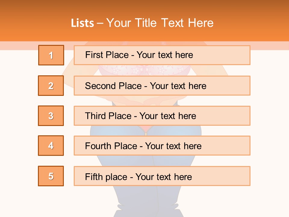 Trousers Overweight Stout PowerPoint Template