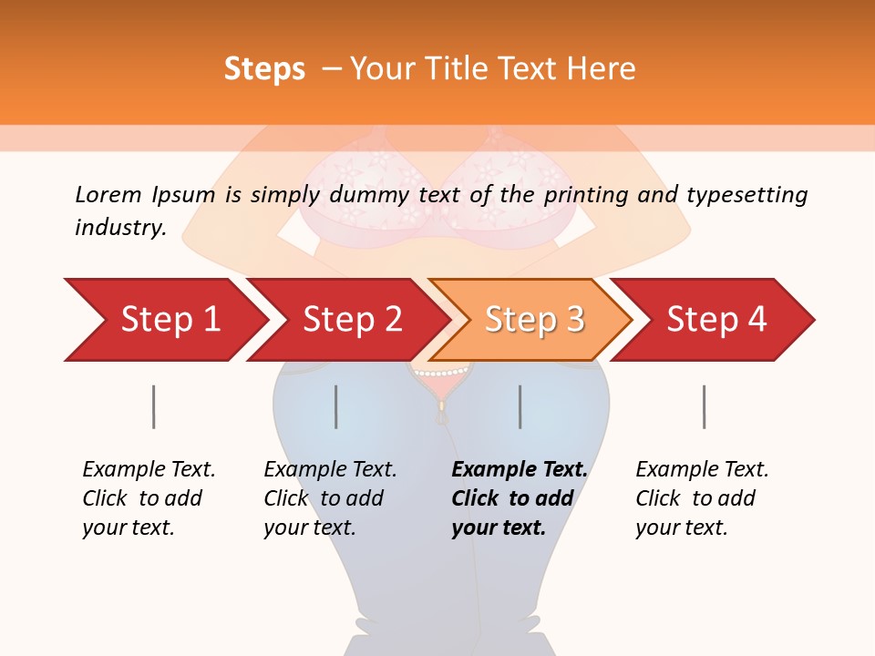 Trousers Overweight Stout PowerPoint Template