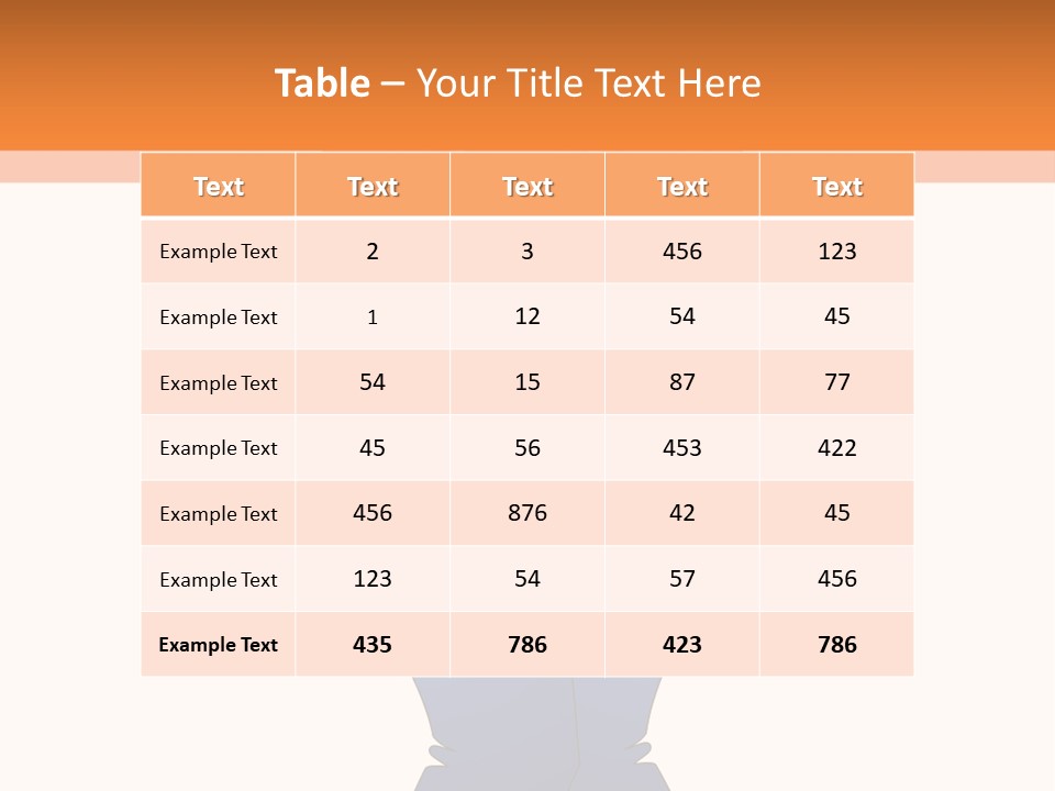 Trousers Overweight Stout PowerPoint Template