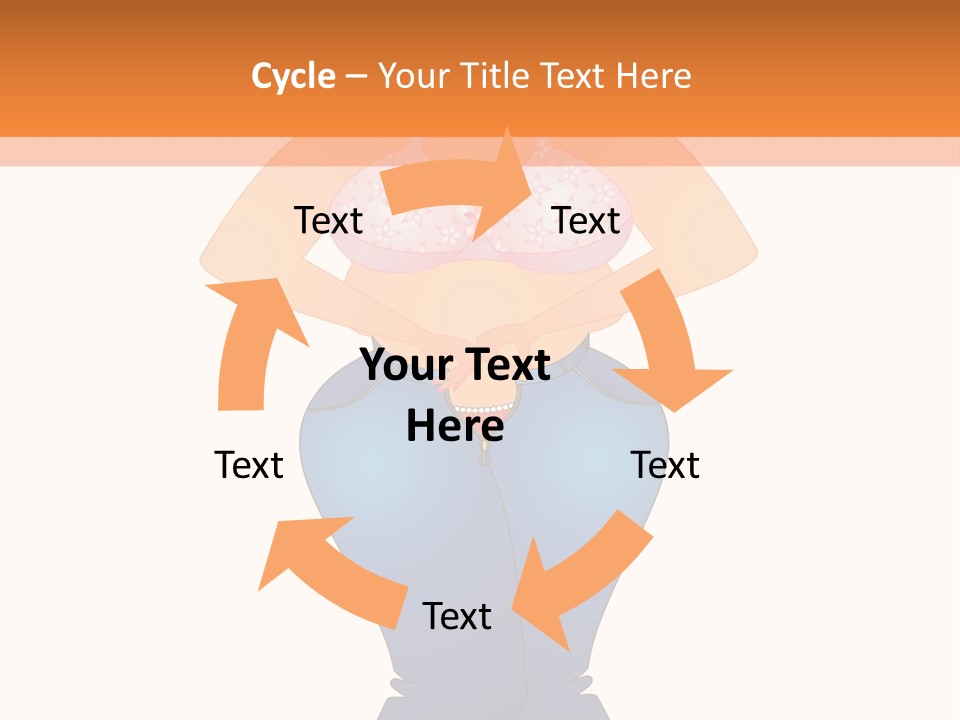 Trousers Overweight Stout PowerPoint Template