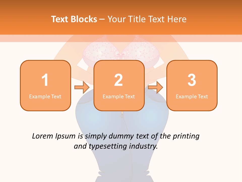 Trousers Overweight Stout PowerPoint Template