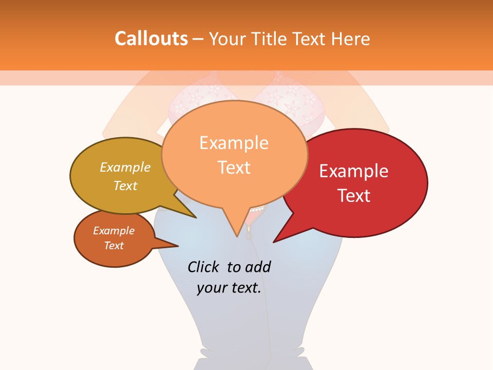 Trousers Overweight Stout PowerPoint Template