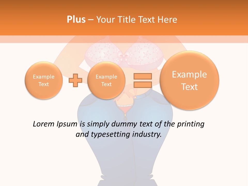 Trousers Overweight Stout PowerPoint Template