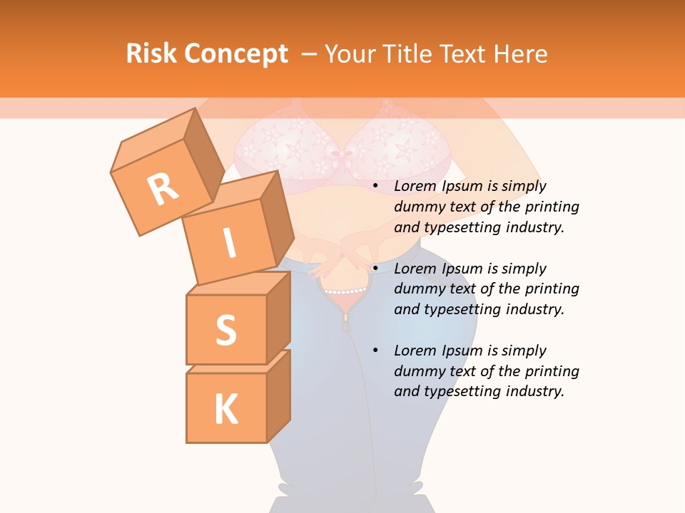 Trousers Overweight Stout PowerPoint Template