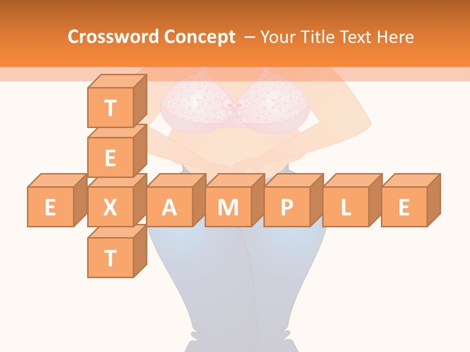 Trousers Overweight Stout PowerPoint Template