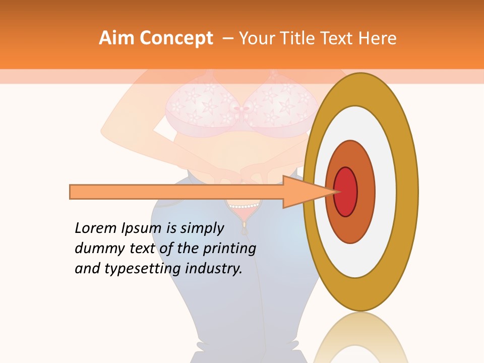 Trousers Overweight Stout PowerPoint Template