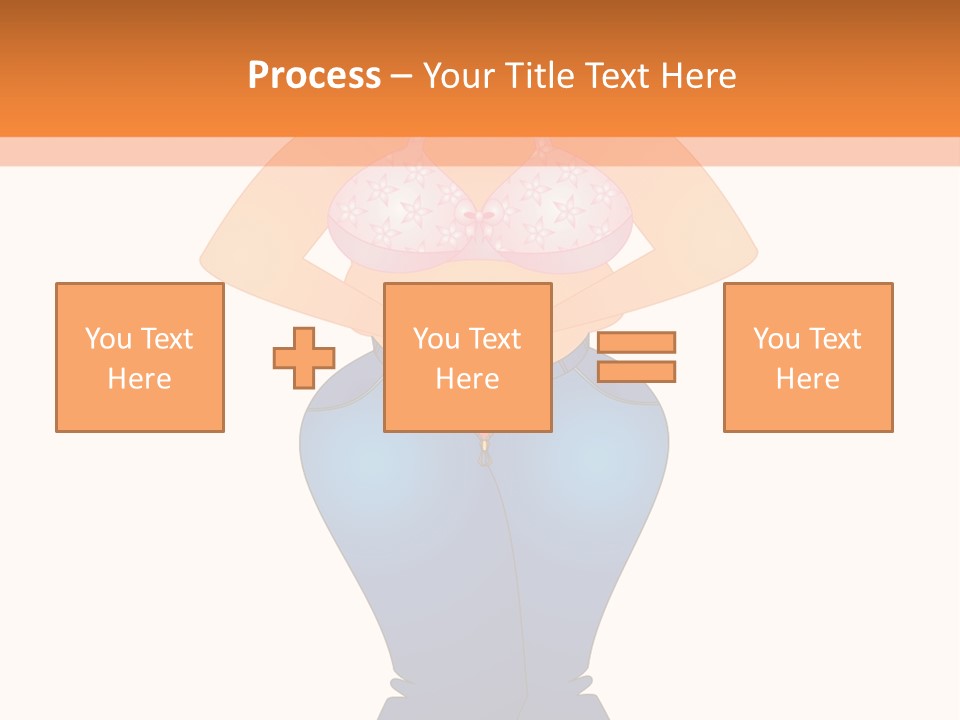 Trousers Overweight Stout PowerPoint Template