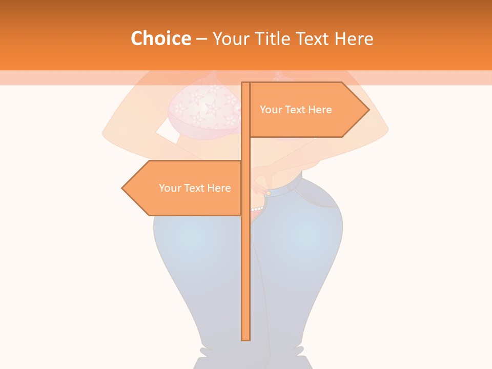 Trousers Overweight Stout PowerPoint Template