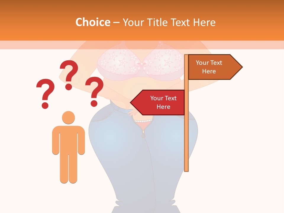 Trousers Overweight Stout PowerPoint Template