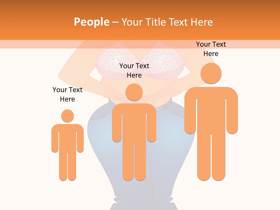Trousers Overweight Stout PowerPoint Template