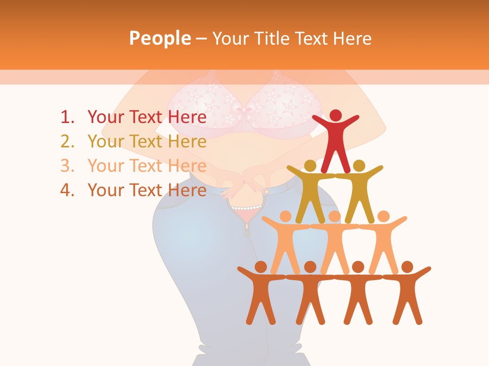 Trousers Overweight Stout PowerPoint Template