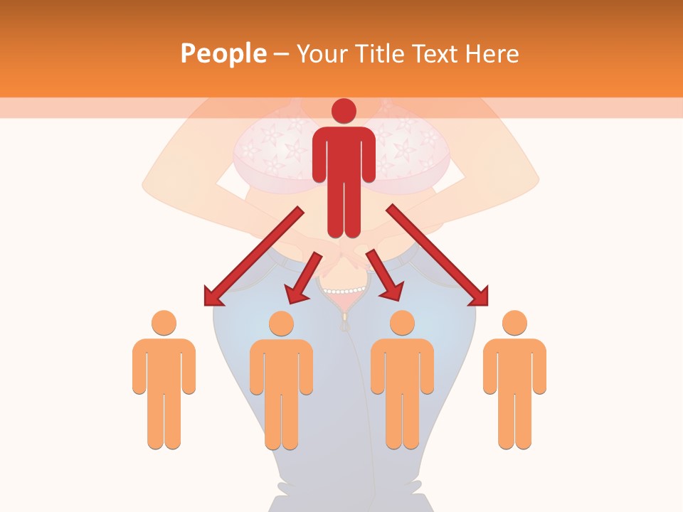 Trousers Overweight Stout PowerPoint Template