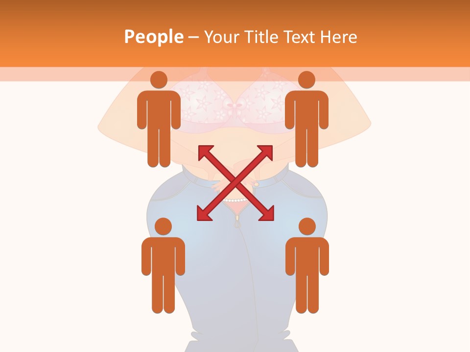 Trousers Overweight Stout PowerPoint Template