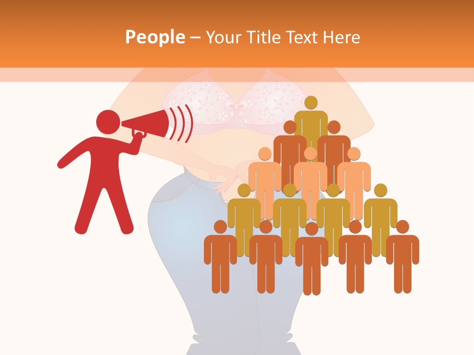 Trousers Overweight Stout PowerPoint Template