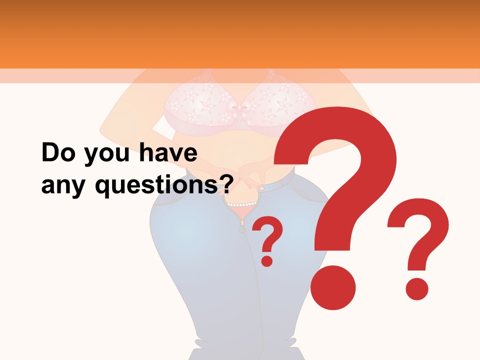 Trousers Overweight Stout PowerPoint Template