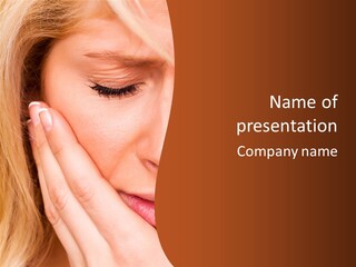 Tooth Background Closeup PowerPoint Template